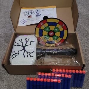 NEW Coophit Dart-Blasting Thor Hammer Mjolnir w/ Lights & 30 Darts